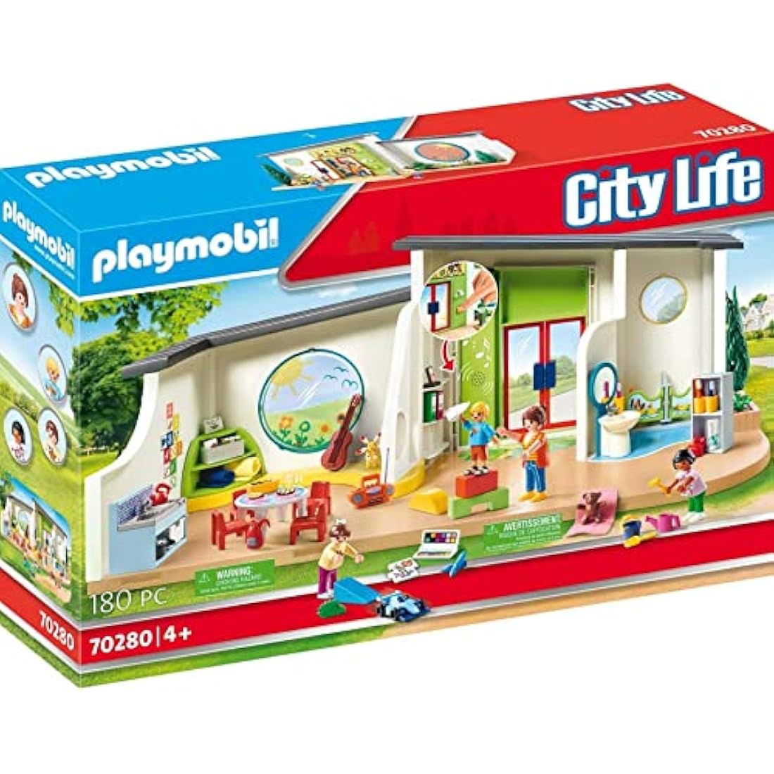 Playmobil 70280 City Life Rainbow Daycare Playset – Educational Toy