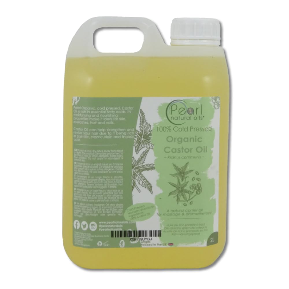 Organic Castor Oil – Cold Pressed, Hexane Free, 2 Litres