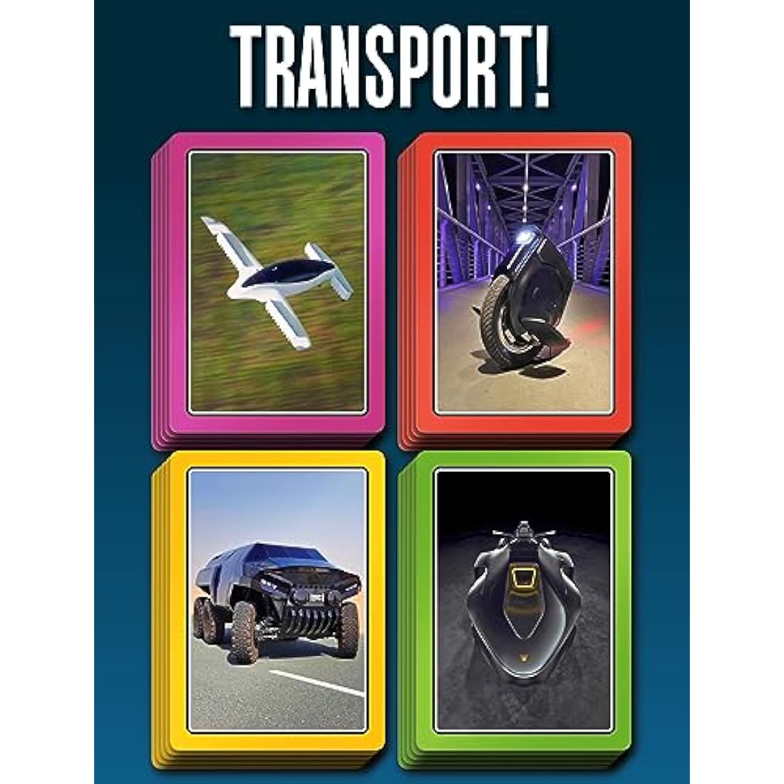 Transport Card Game | 7-in-1 Educational Travel Game for Kids