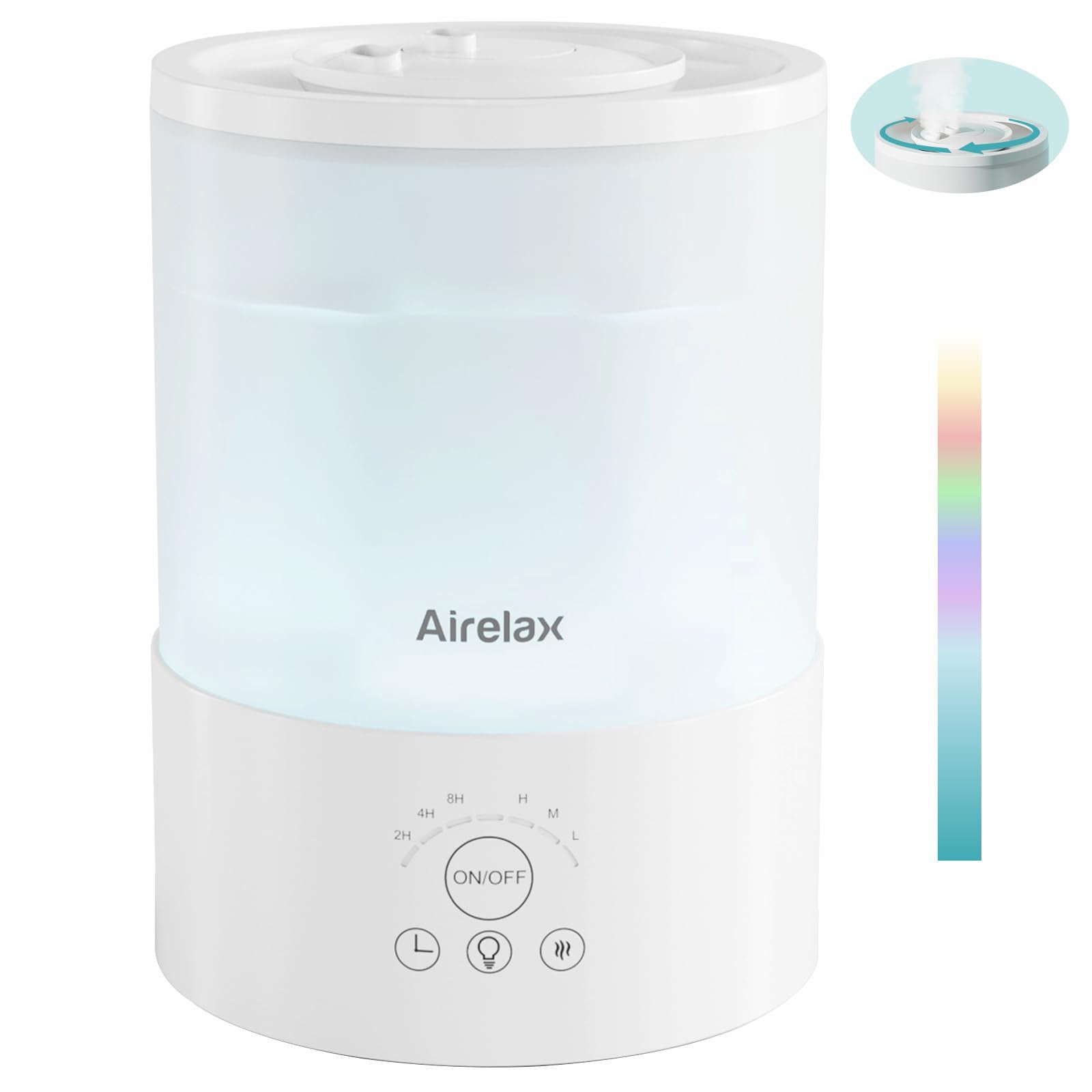 Airelax 2.5L Cool Mist Humidifier – Top Fill Quiet Baby Humidifier