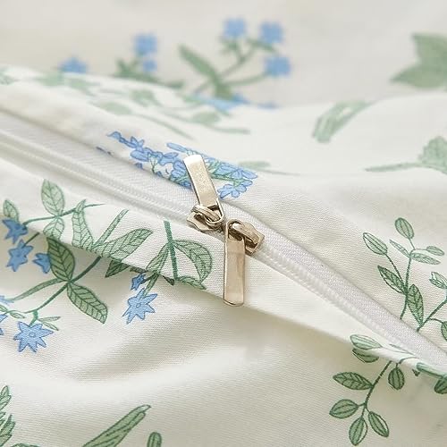 King Floral Duvet Cover Set | 100% Cotton 3-Piece Bedding