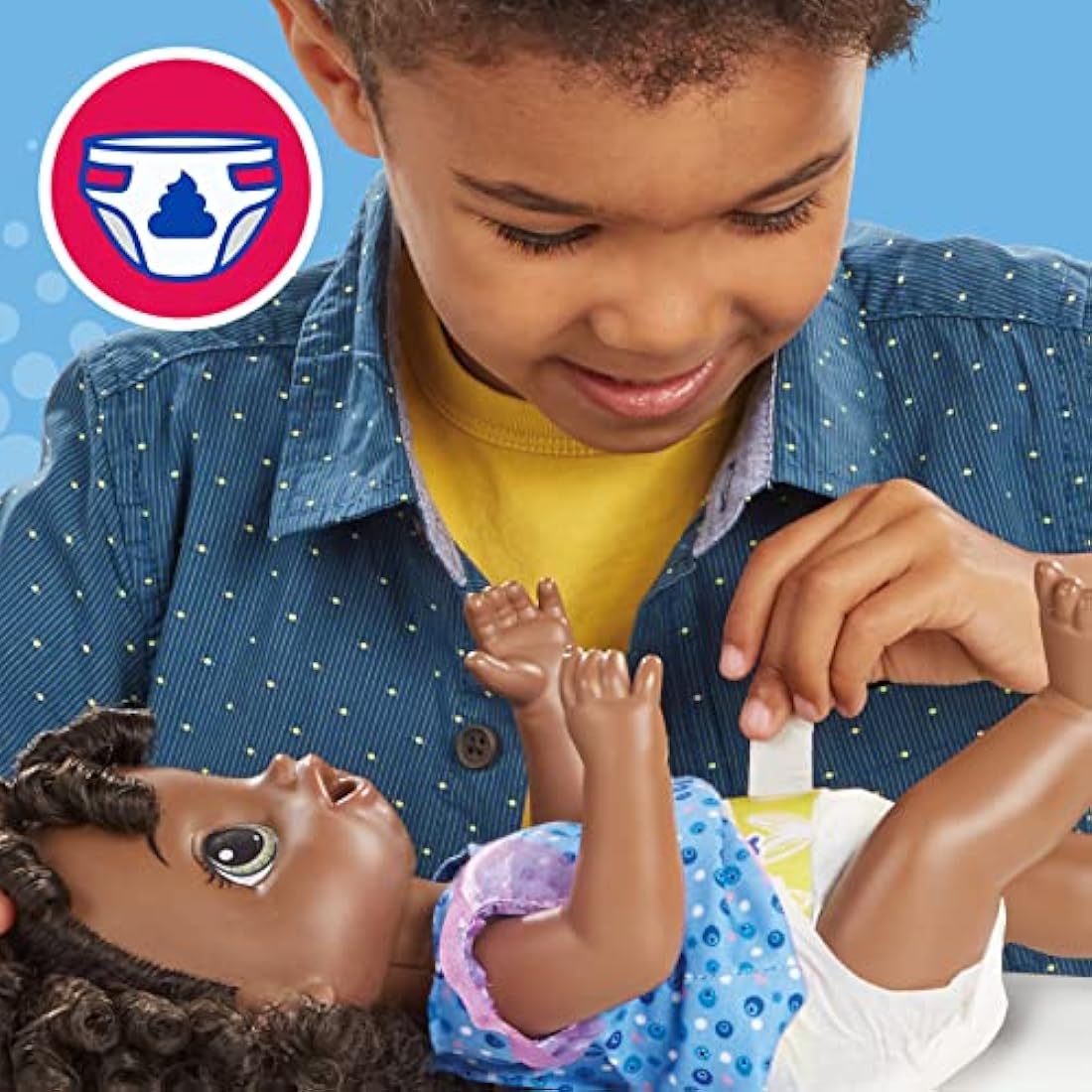Baby Alive Magical Mixer Baby Doll – Blueberry Blast with Toy Blender