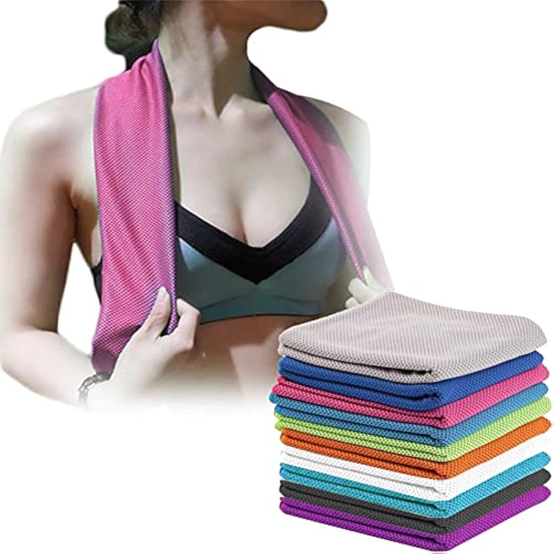 Cooling Towel 4-Pack | Microfiber Ice Towels for Sports