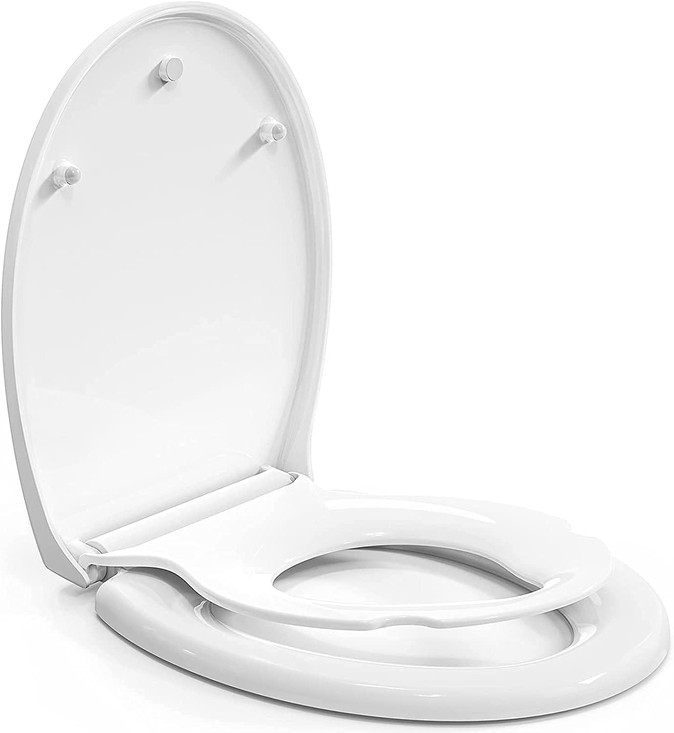 Pipishell Family Toilet Seat | Soft Close O-Shaped with Child Seat