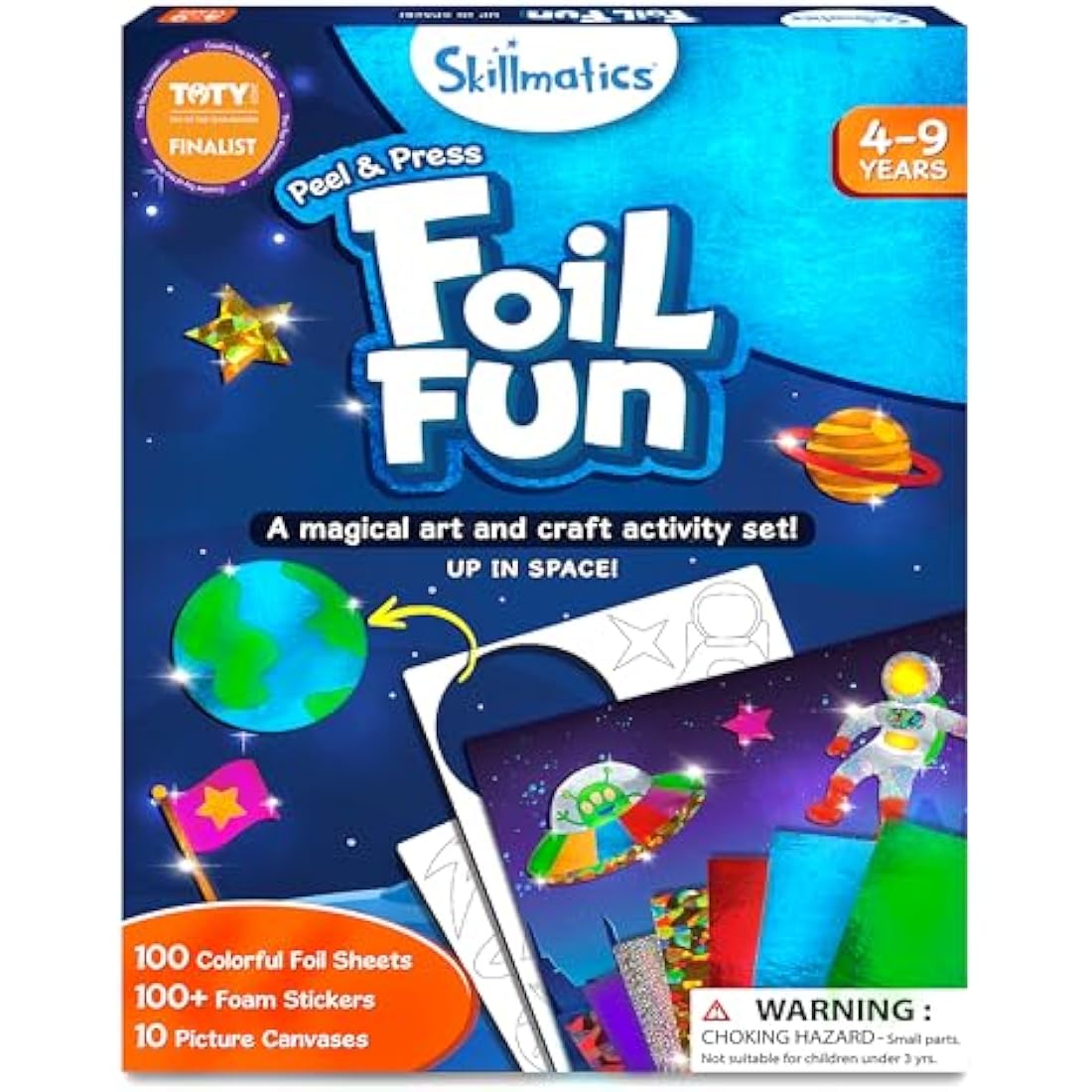 Skillmatics Foil Fun Space Art Kit – Mess-Free DIY Craft for Kids