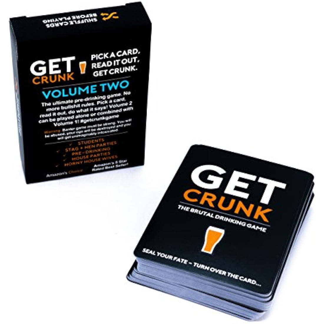 Get Crunk Volume 2: Brutal Card Drinking Game for Parties & Students