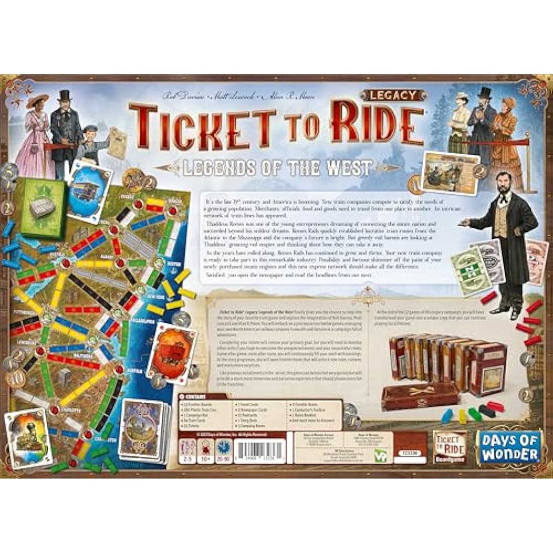 Days of Wonder Ticket to Ride Legacy: Legends of the West Board Game