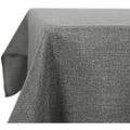 Deconovo Waterproof Linen Effect Rectangular Tablecloth - Grey - 132x178cm