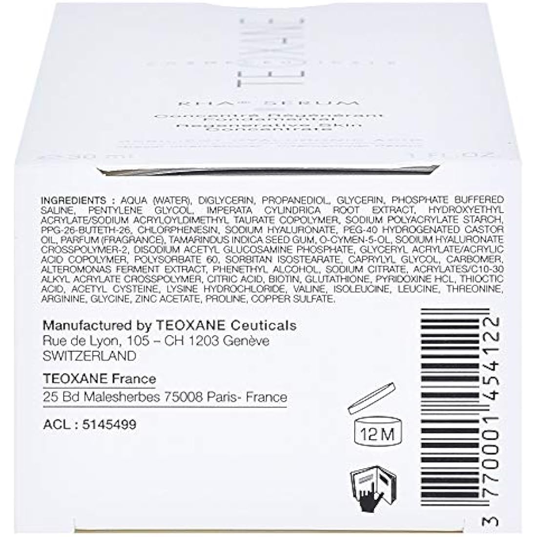 Teoxane RHA Serum – Anti-Ageing Skin Regenerating & Hydrating Care