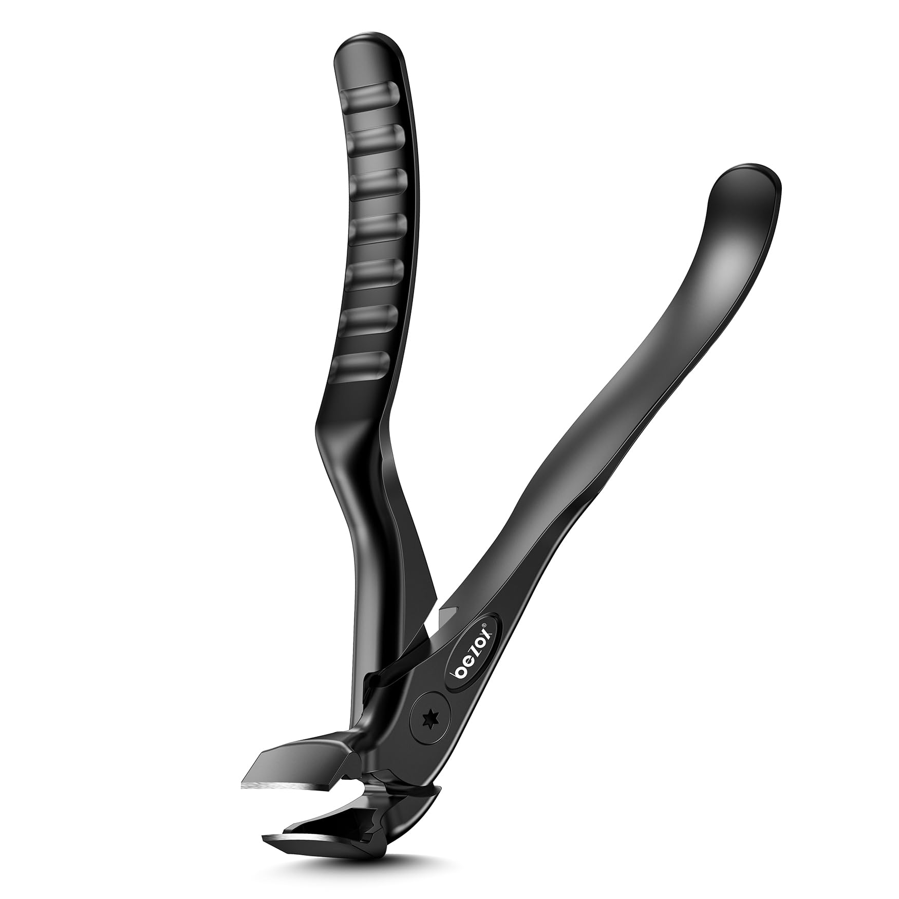 BEZOX Ergonomic Nail Clipper with Catcher for Seniors & Thick Toenails
