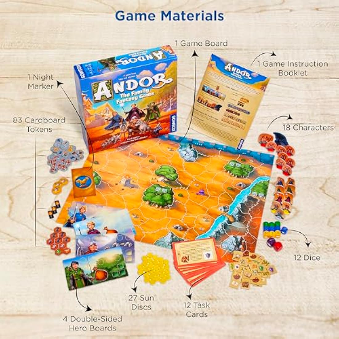 Thames & Kosmos Legends of Andor: Family Fantasy Strategy Board Game