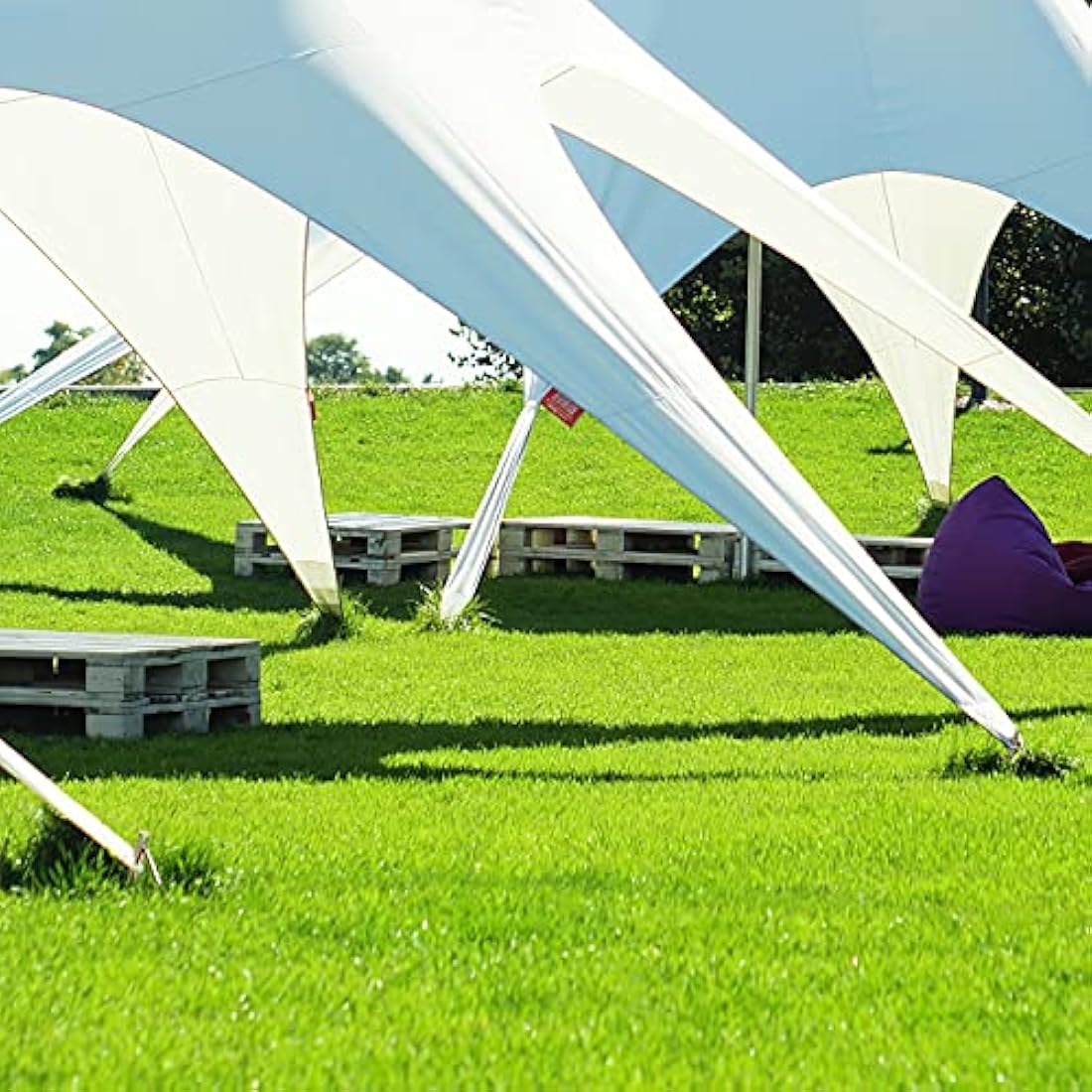 Relaxdays Heavy Duty Tent Stakes – 4 Pack Galvanized Steel for Rocky Ground