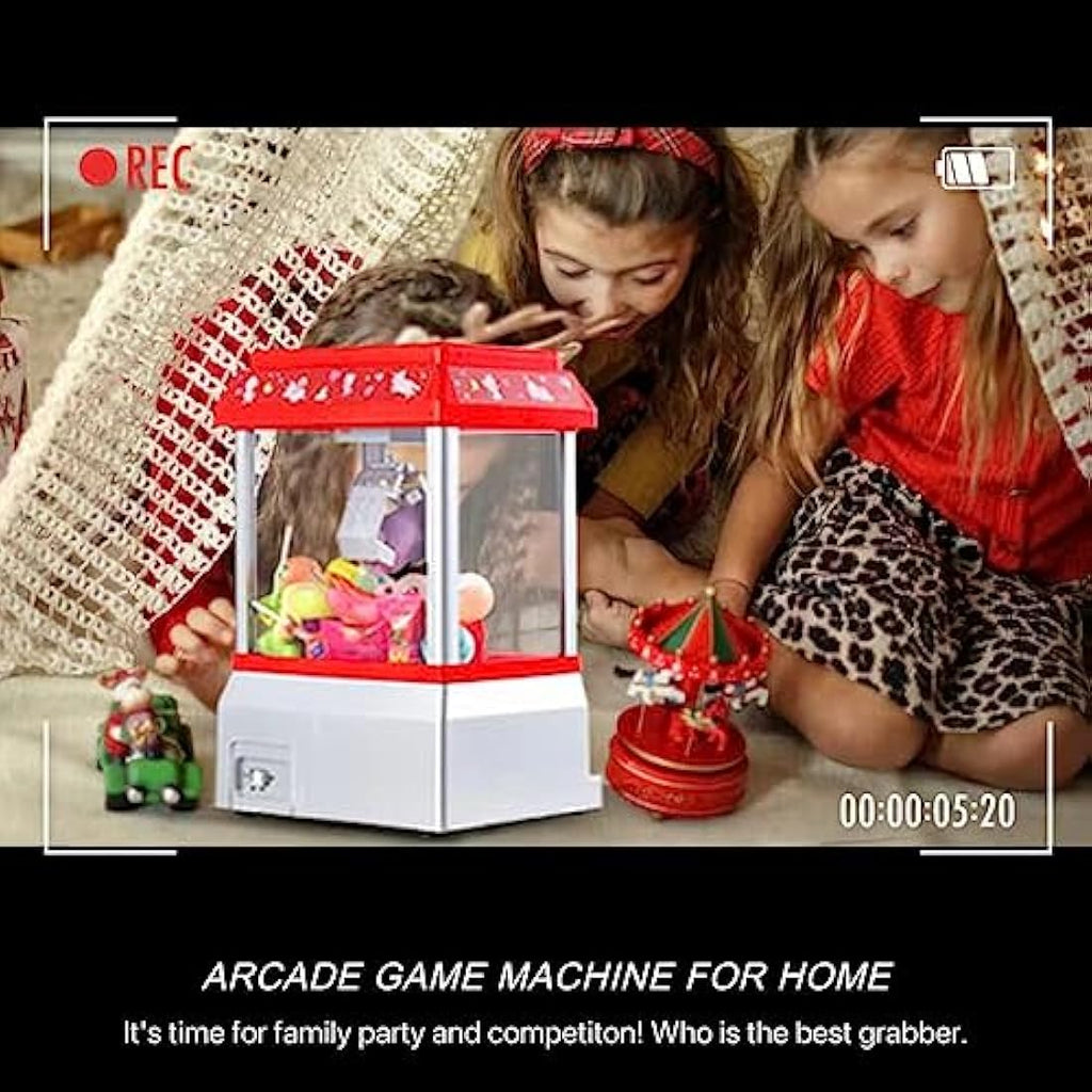 Mini Claw Machine Arcade Game – Candy Grabber with 10 Plush Toys