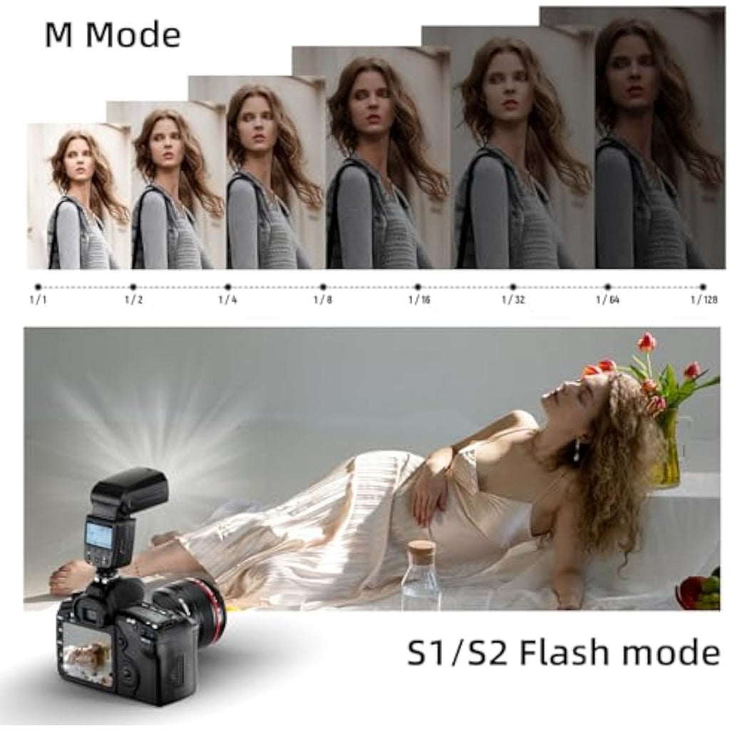 Photoolex FK310 LCD Flash Speedlite | Manual DSLR Camera Flash GN33