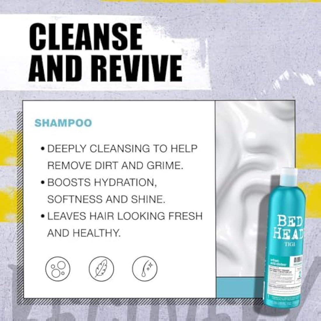 Bed Head by TIGI Recovery Shampoo and Conditioner Set for Dry Hair - 750ml