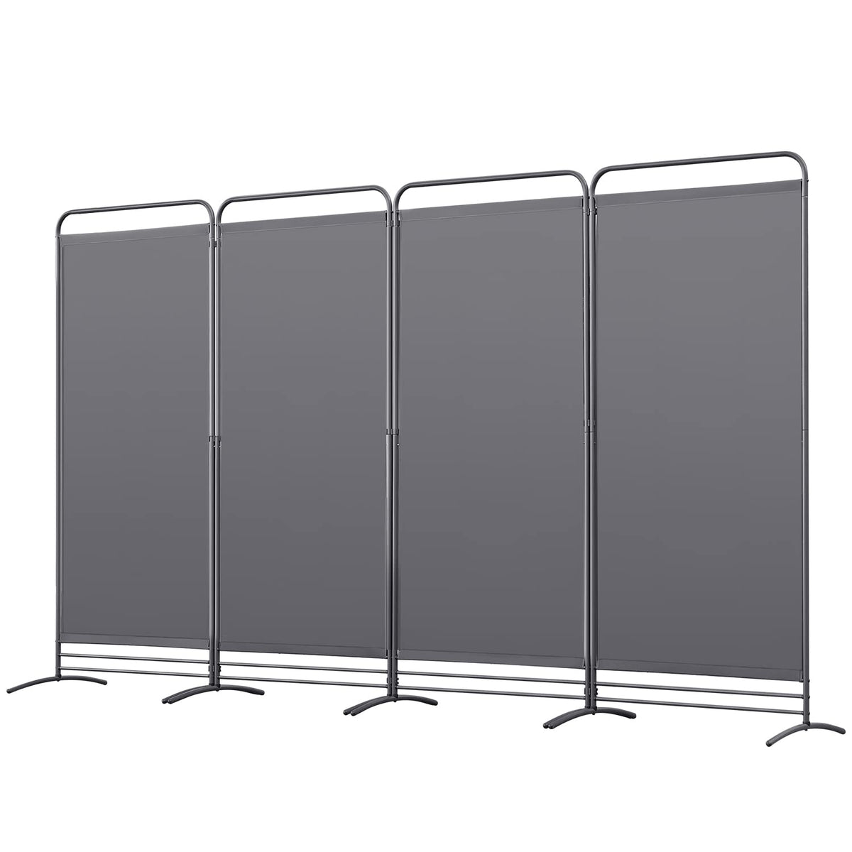 Angel Living 4 Panels Folding Room Divider, Privacy Screen Composed of Polyester Fabric and Sturdy Iron Frame - image 1