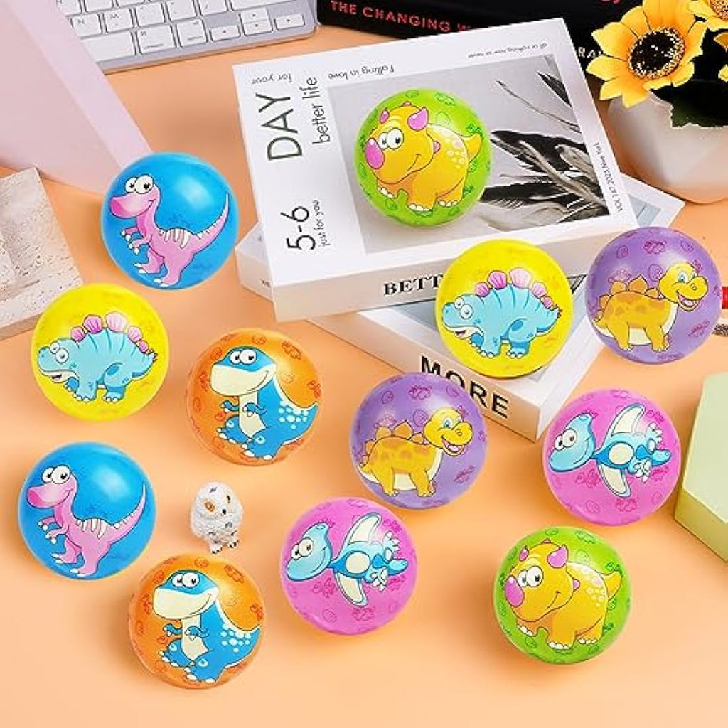Ainiv Dinosaur Squeeze Stress Balls – 12pc Sensory Fidget Toy Set