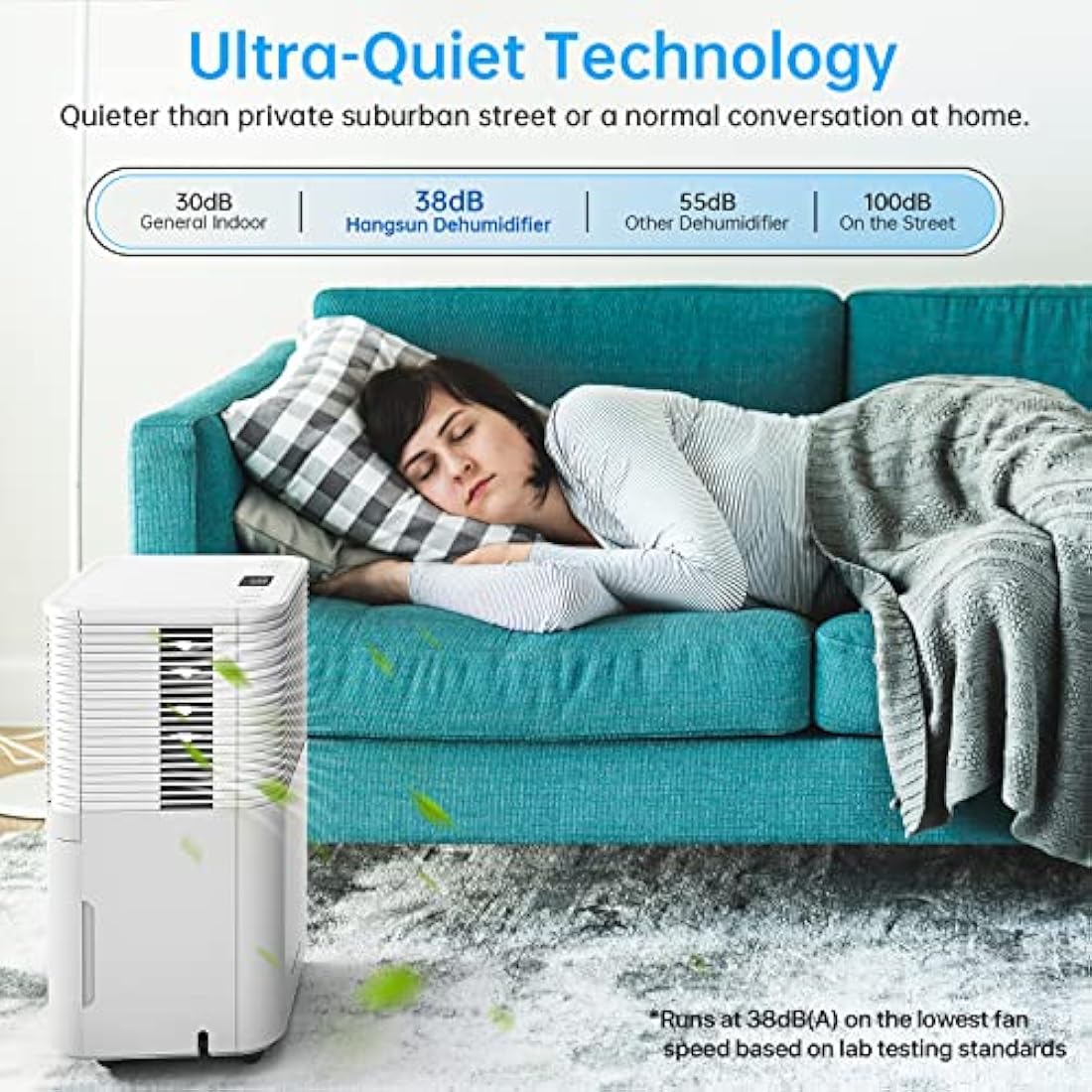 Hangsun 12L/Day Dehumidifier – Energy Efficient Home & Laundry Dryer