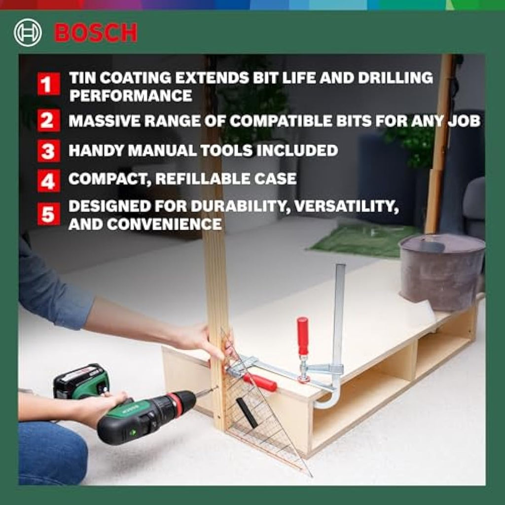 Bosch 103-Piece X-Line Titanium Drill and Screwdriver Bit Set
