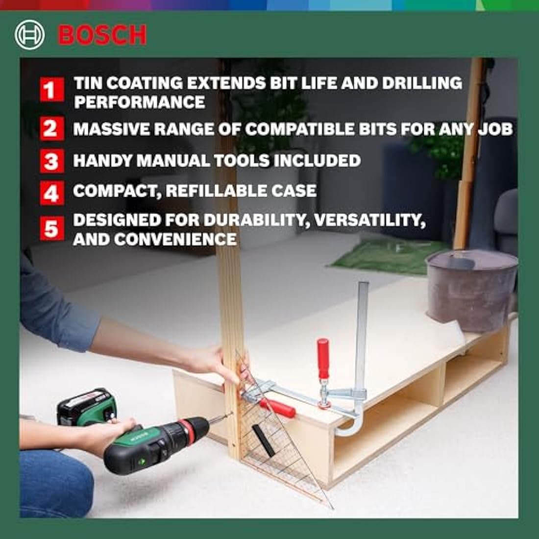 Bosch 103-Piece X-Line Titanium Drill and Screwdriver Bit Set