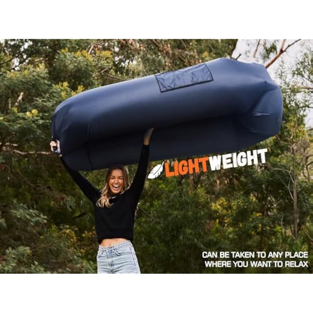 WEKAPO Inflatable Lounger Air Couch – Portable Ripstop Polyester Hammock