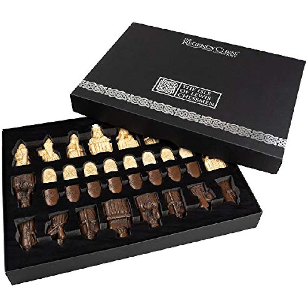 Isle of Lewis Chessmen – Weighted Resin Pieces with 4 Queens
