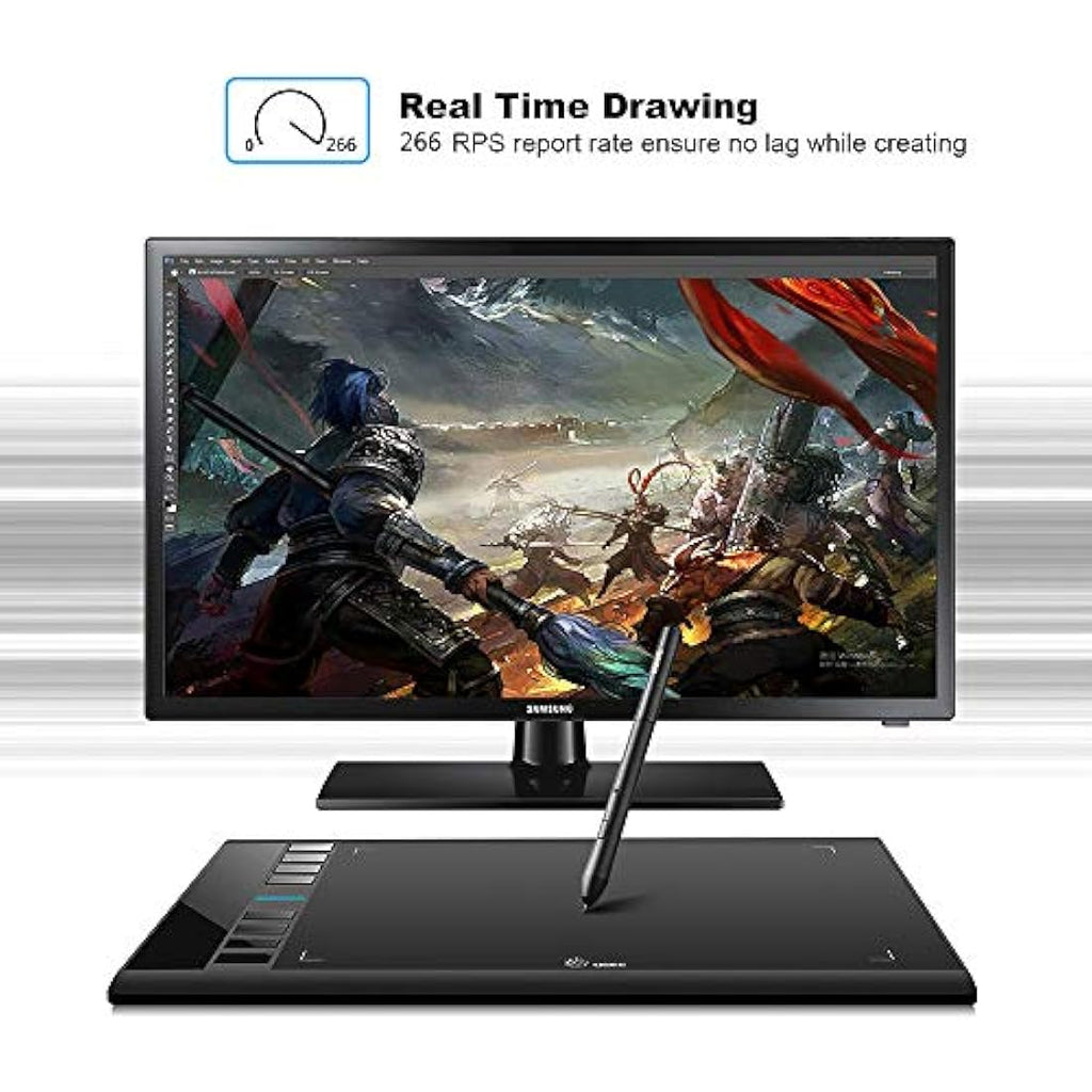 UGEE M708 Graphic Drawing Tablet | 10x6in Pad with 8192 Level Stylus