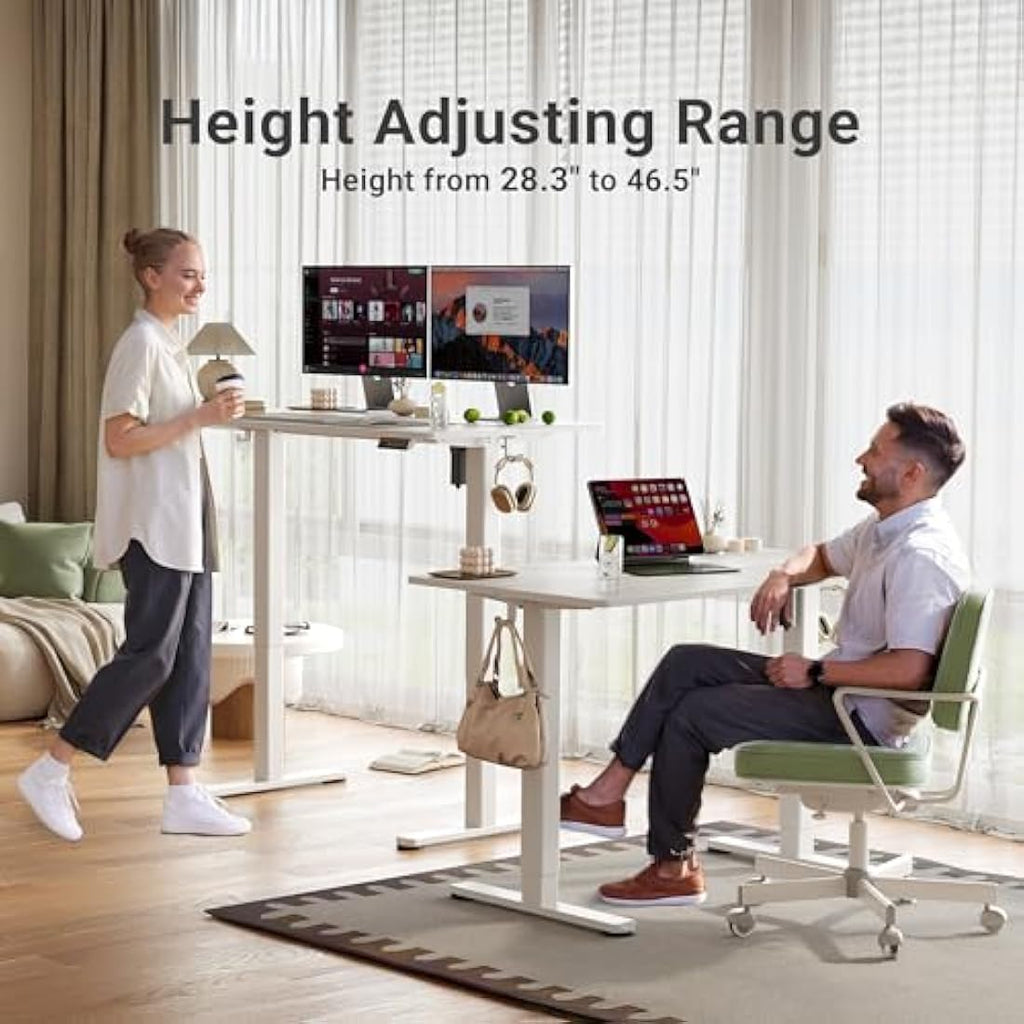 Claiks Electric Standing Desk | 140x60cm Height Adjustable Sit Stand Desk