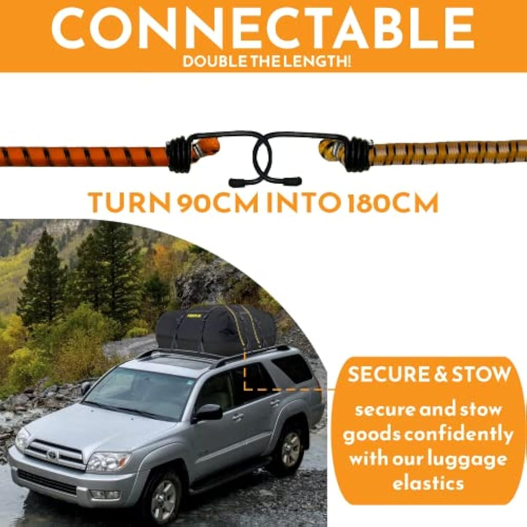 Xtremeauto Heavy Duty Bungee Cords with Hooks | 12 Pack Military Grade