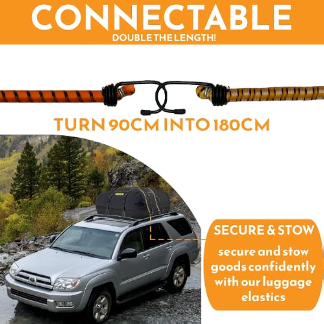 Xtremeauto Heavy Duty Bungee Cords with Hooks | 12 Pack Military Grade