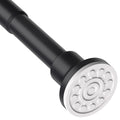 Extendable Shower Curtain Rod | 77-195cm Matt Black Tension Pole