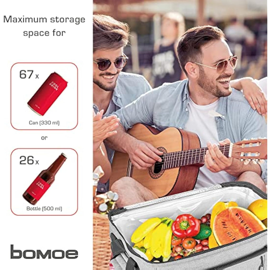 bomoe Foldable Cooler Bag – 16h Insulated Leakproof Picnic Bag