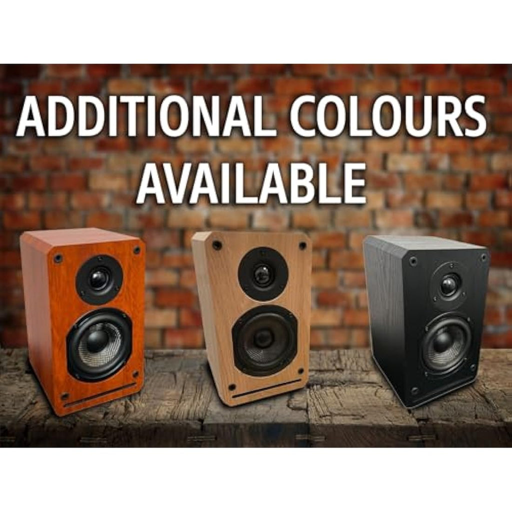 Roxel RBS-300 Passive Bookshelf Speakers | 150W Carbon Fiber Woofer