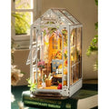 Rolife Greenhouse Book Nook Kit – DIY 3D Wooden Puzzle with LED Light