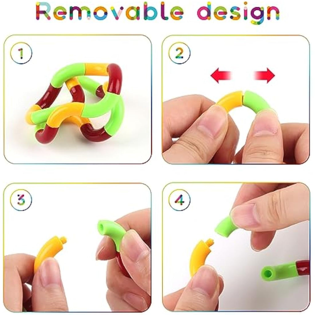 Jolof Store Tangle Fidget Toy – 5 Pcs Sensory Stress Relief Twist (Green)
