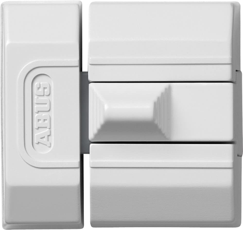 ABUS SR30 Slide Bolt Lock – Keyless Door & Window Security – White