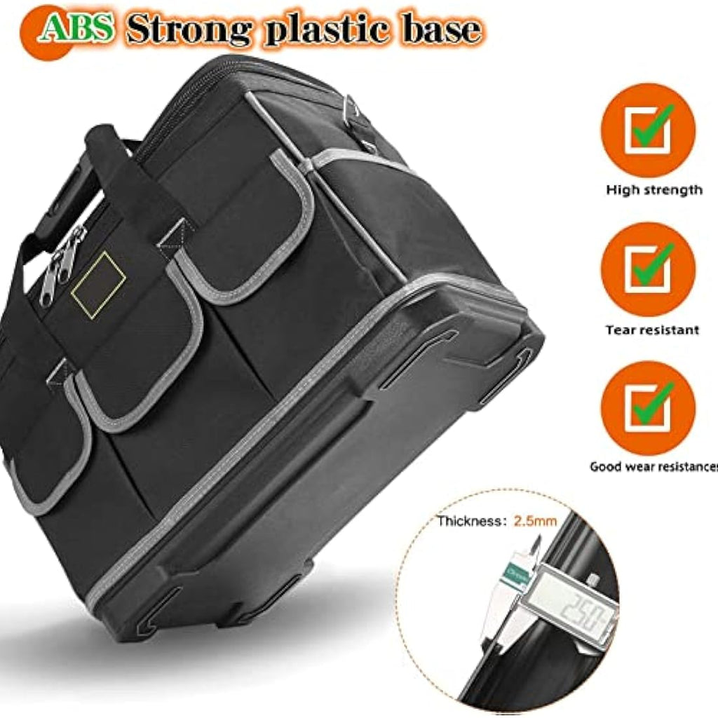 Noosverl Electrician Tool Bag | Waterproof Oxford Organizer with Strap