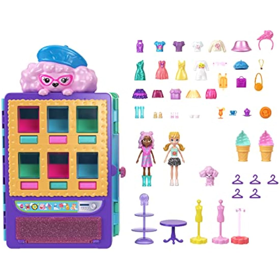 Polly Pocket Candy Style Fashion Drop Vending Machine Playset