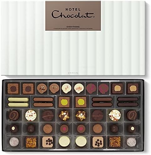 Hotel Chocolat Everything Luxe Box - 40 Assorted Gourmet Chocolates, 525g