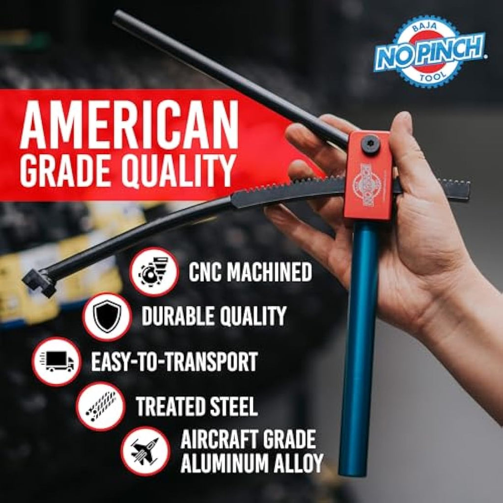 Baja No Pinch Dirt Bike Tyre Changer Tool Kit - 20mm Axle Repair Set