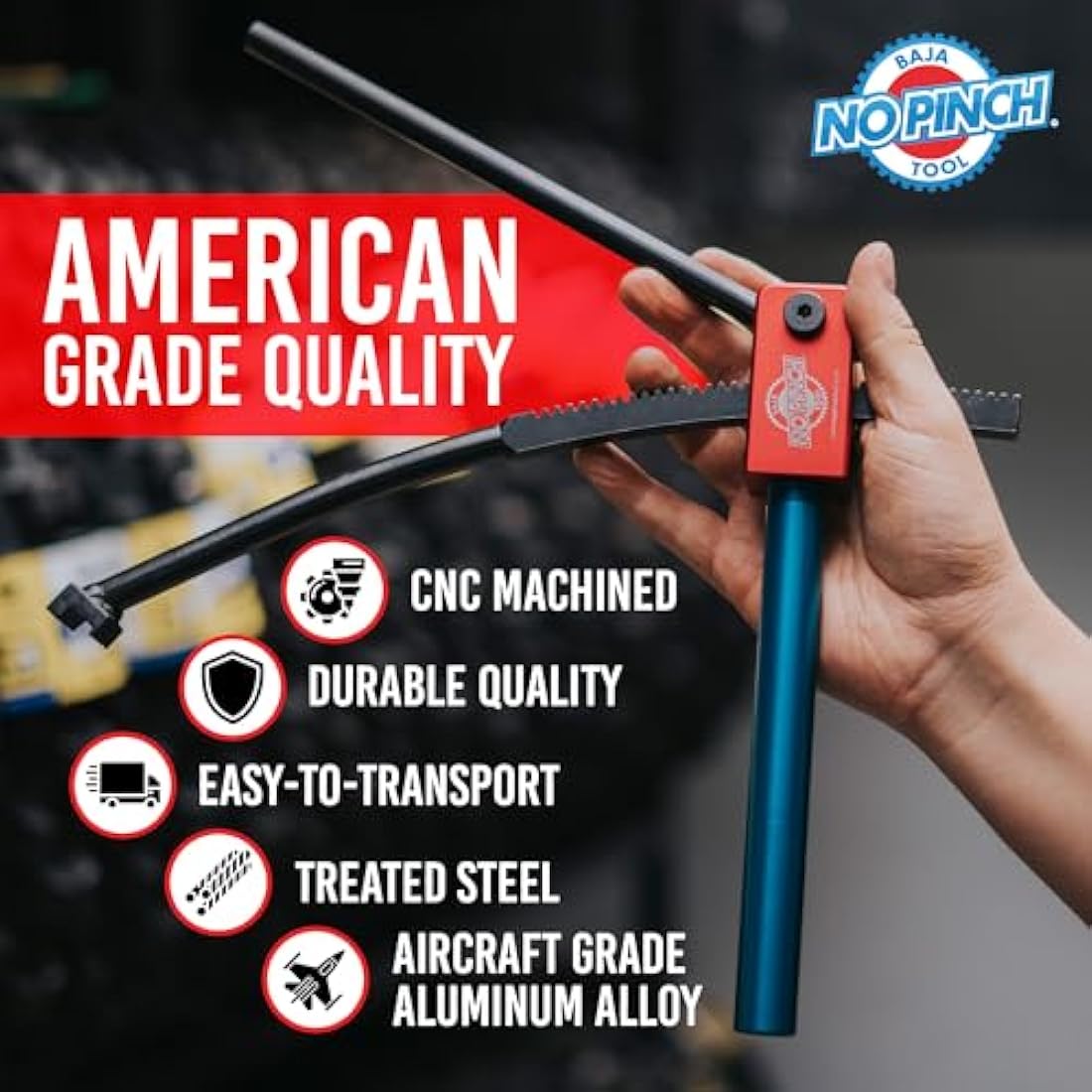 Baja No Pinch Dirt Bike Tyre Changer Tool Kit - 20mm Axle Repair Set
