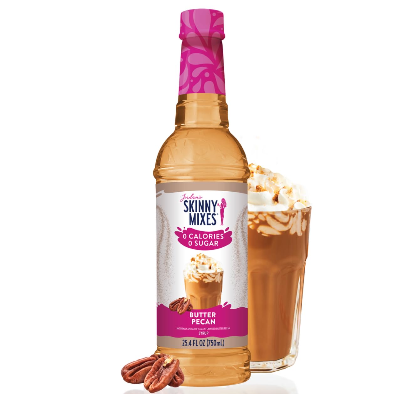 Jordan's Skinny Syrups Butter Pecan Sugar-Free Coffee Syrup - 750ml
