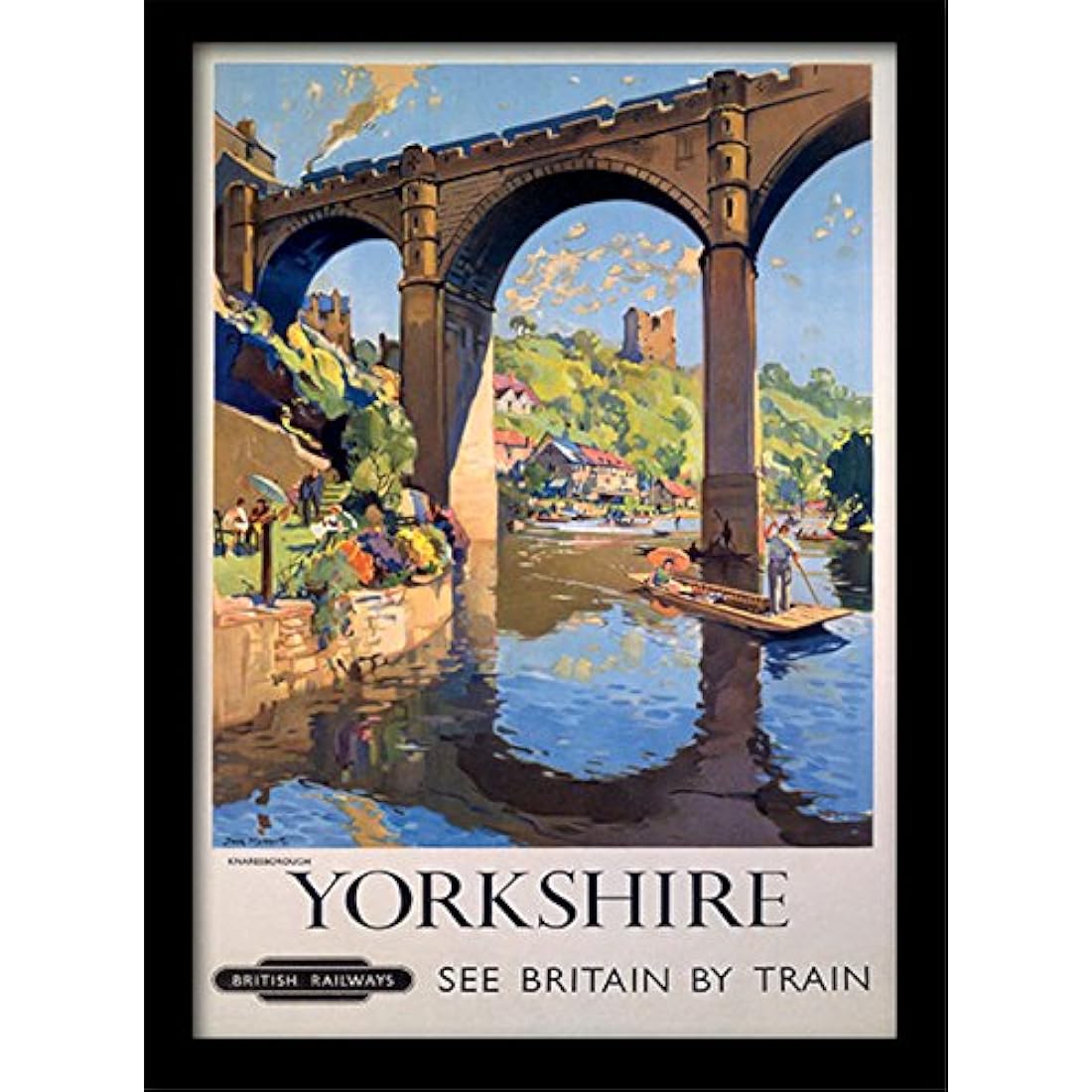 Yorkshire Knaresborough Framed Railway Print | Jolof Store – 30x40cm