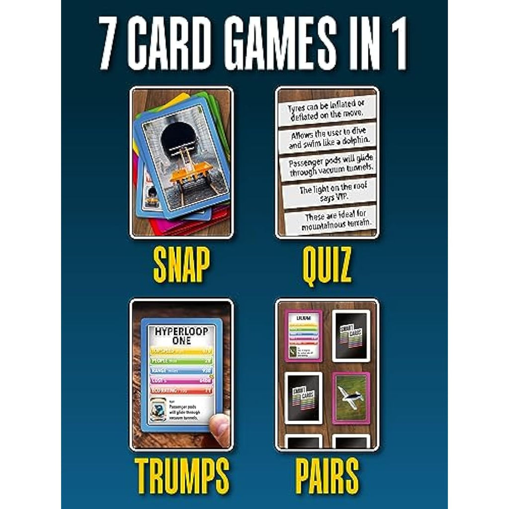 Transport Card Game | 7-in-1 Educational Travel Game for Kids