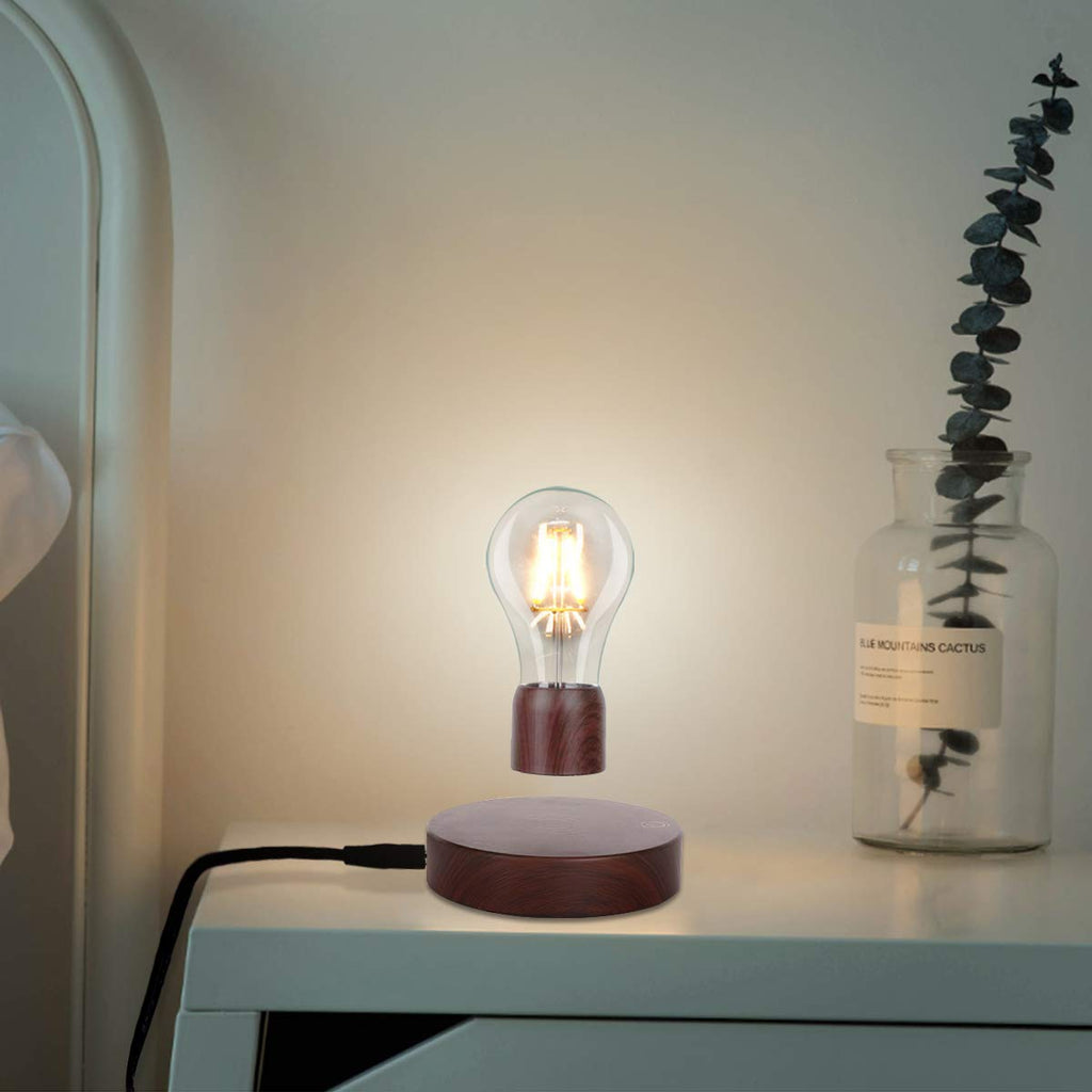 VGAzer Magnetic Levitating Floating LED Light Bulb Desk Lamp –