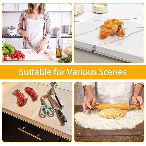 Acrylic Cutting Board | 5mm Non-Slip Clear Countertop Protector