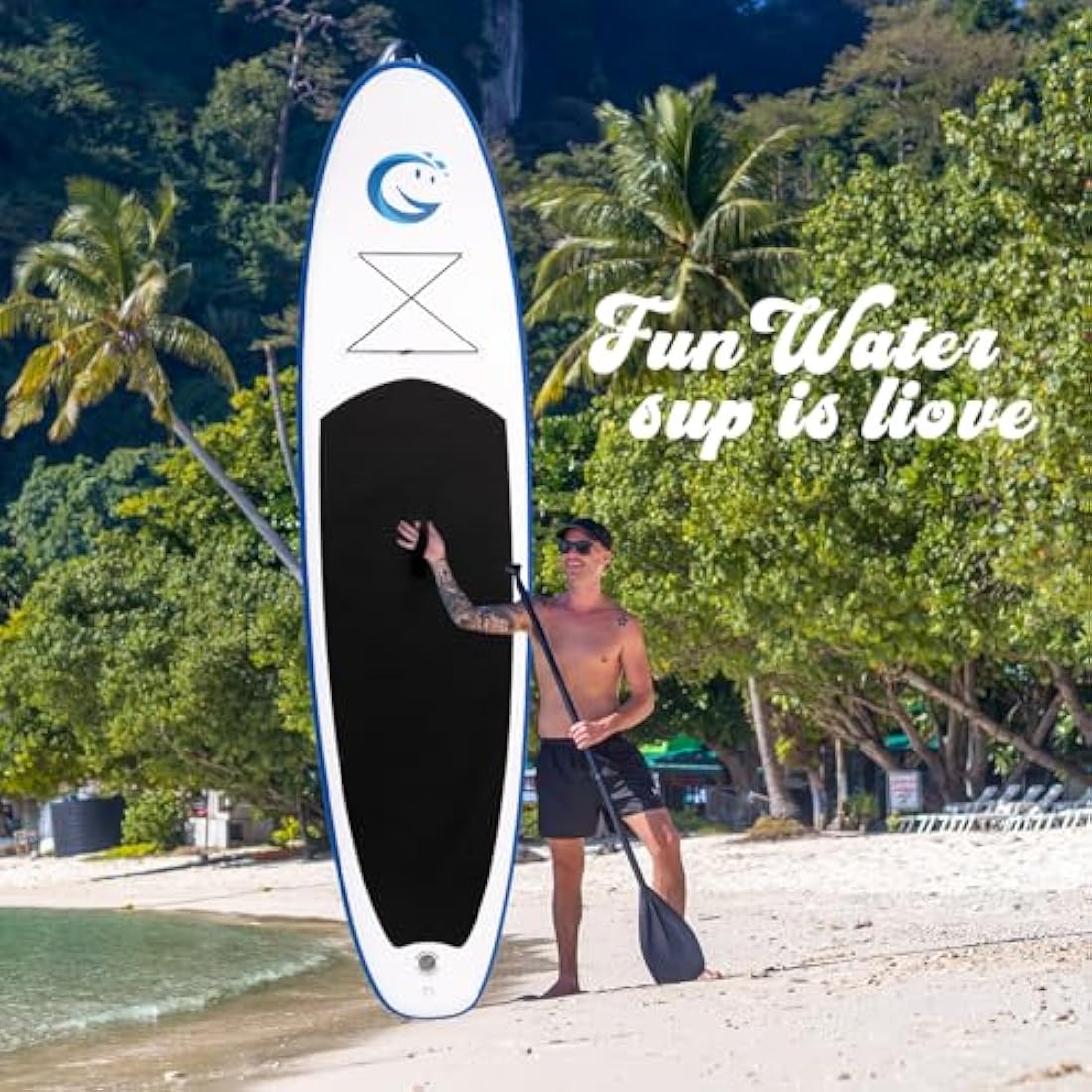 FunWater Inflatable Stand Up Paddle Board – Ultra-Light 11' ISUP Kit