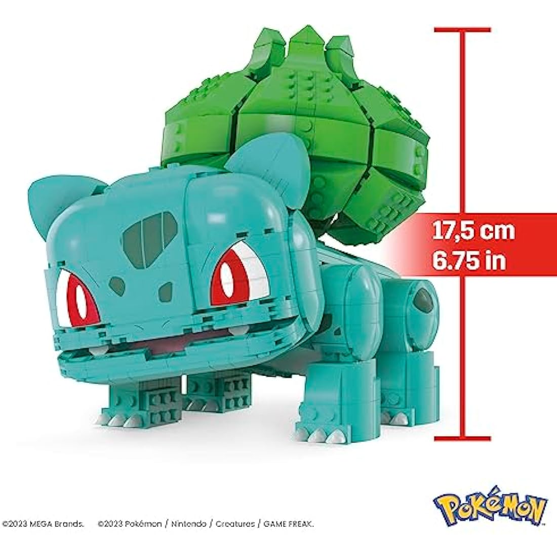 MEGA Pokémon Jumbo Bulbasaur Building Set – 355 Piece Poseable Figure