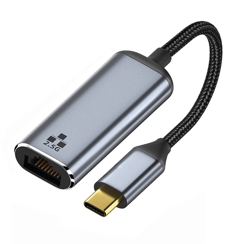 NFHK USB-C to 2.5Gbps Gigabit Ethernet Adapter – 2500Mbps LAN for Laptop