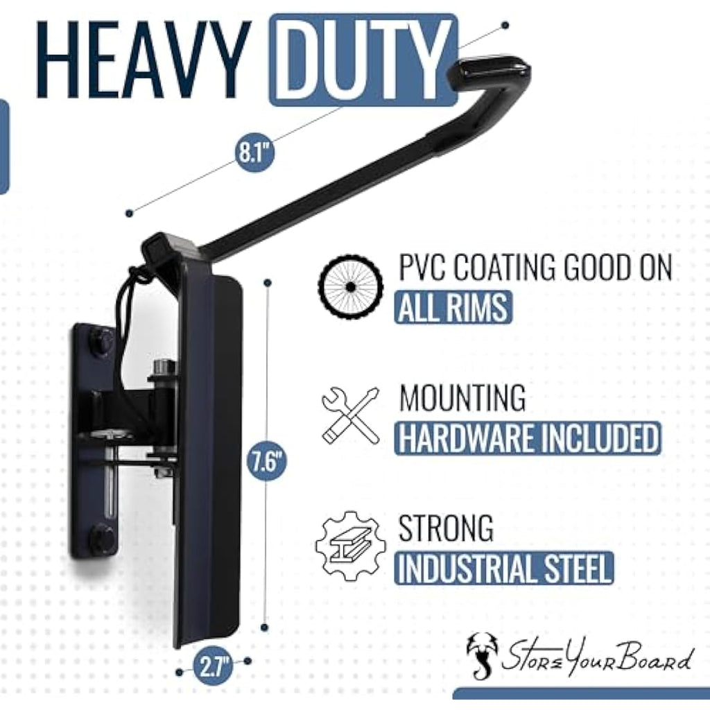 StoreYourBoard 4-Bike Swivel Rack – Wall Mount Garage Storage